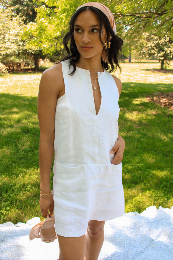 Summer Love Linen Mini Dress