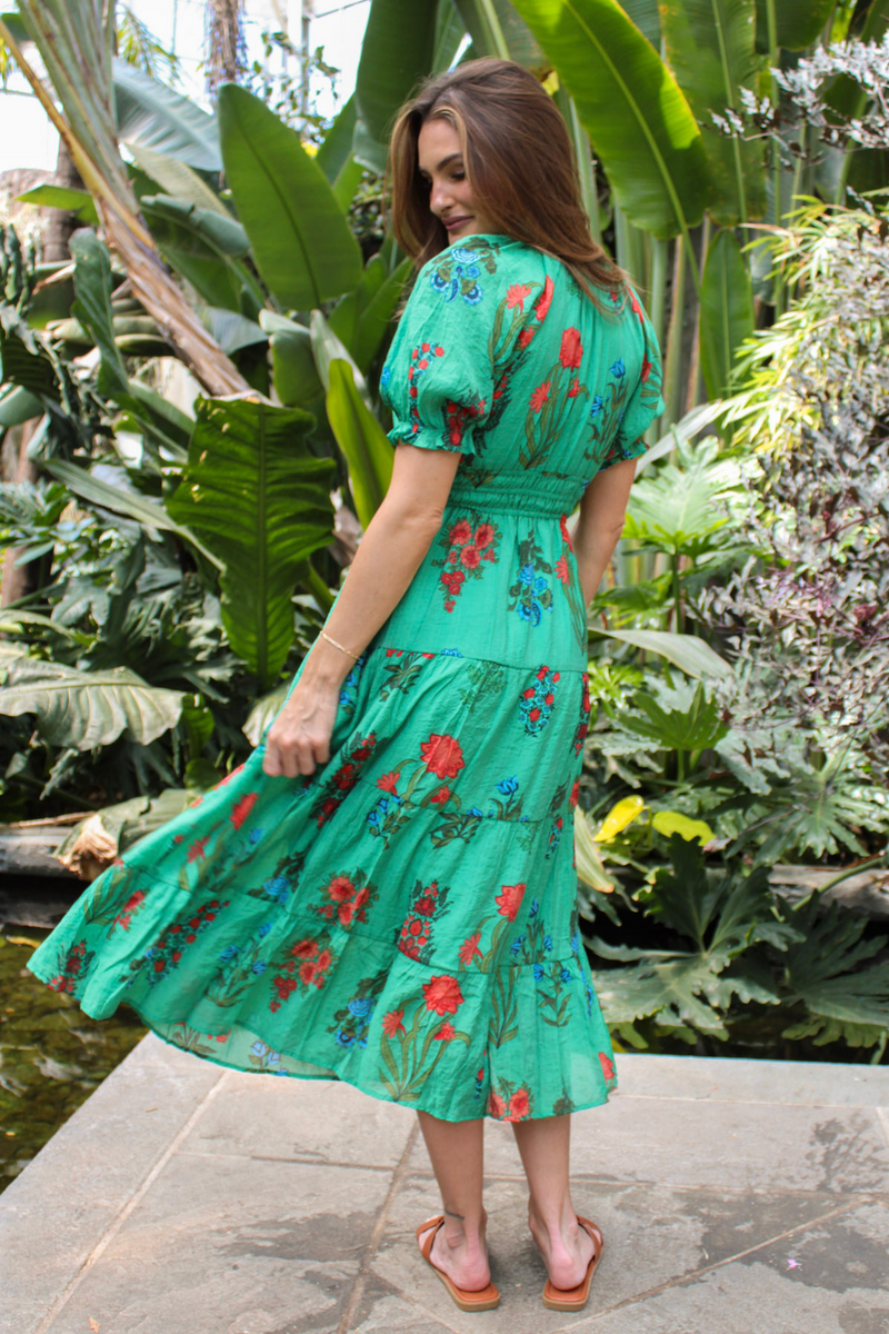 Summer Botanica Midi Dress