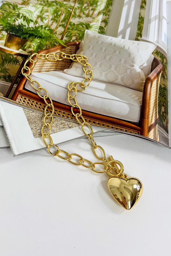 Darcy Heart Charm Necklace