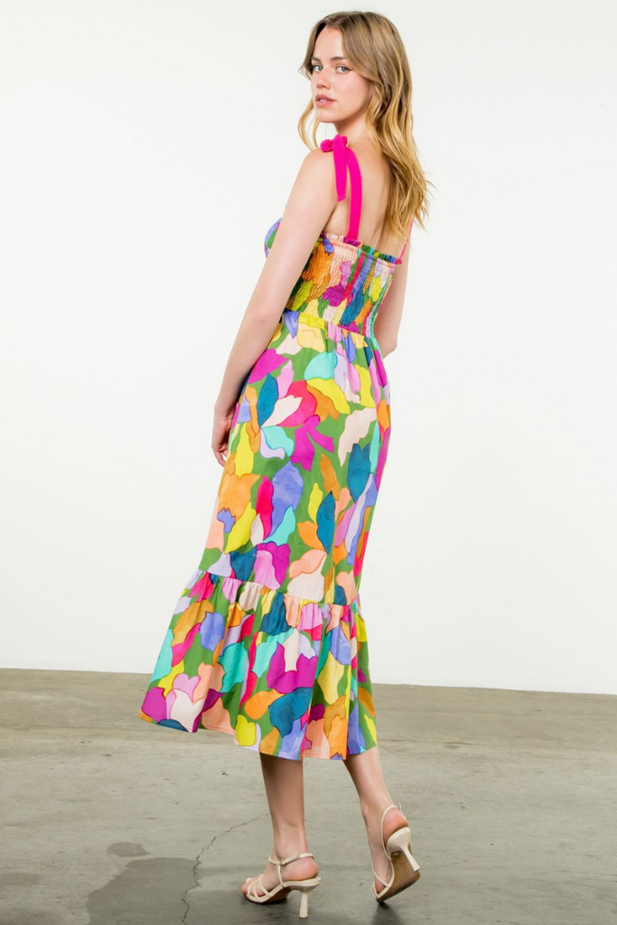 Gianna Multicolor Midi Dress