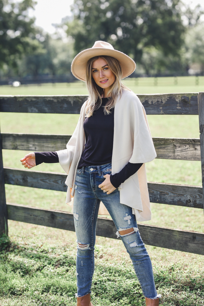 Perfect Shawl Vest in Cream