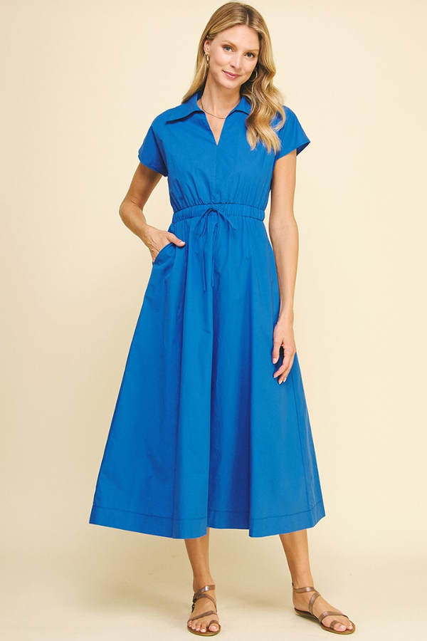 Luca Tie Waist Midi Dress
