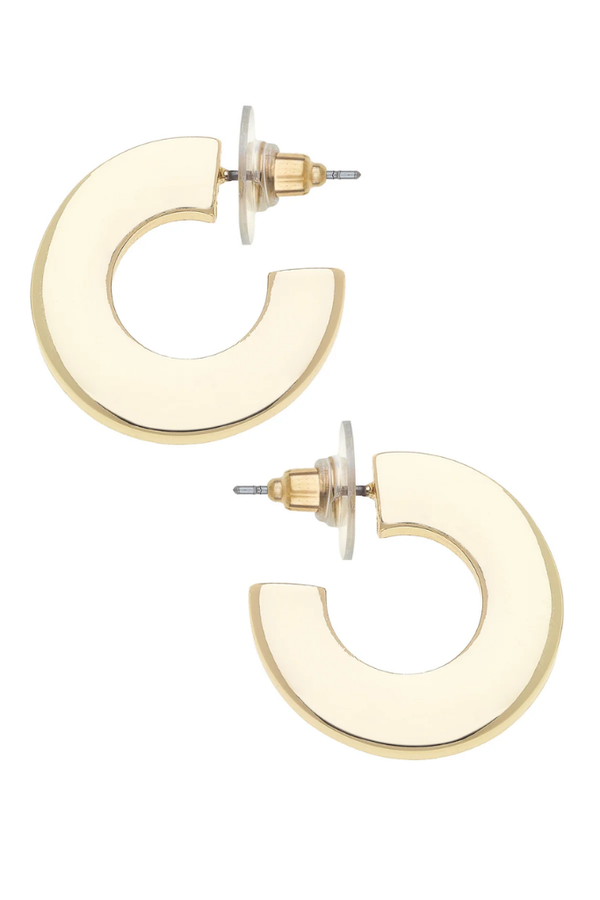 Cali Large Flat Hoop Earring