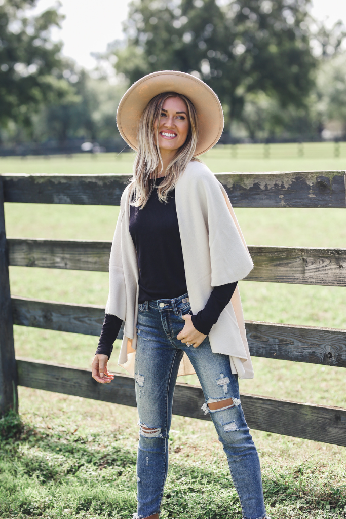 Perfect Shawl Vest in Cream
