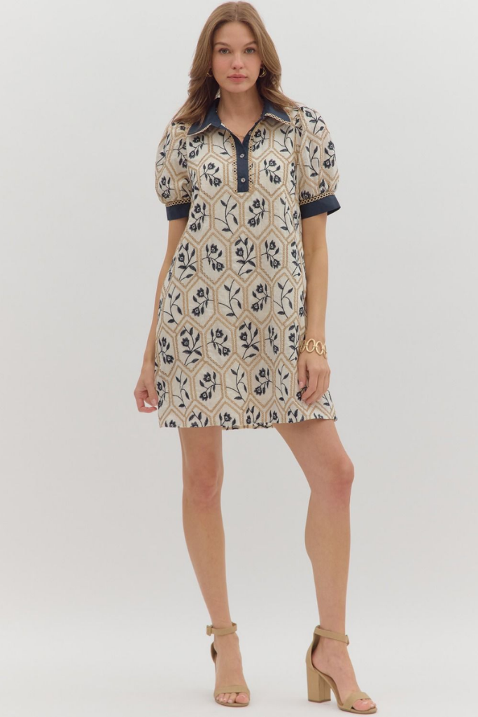 Hazel Floral Printed Mini Dress