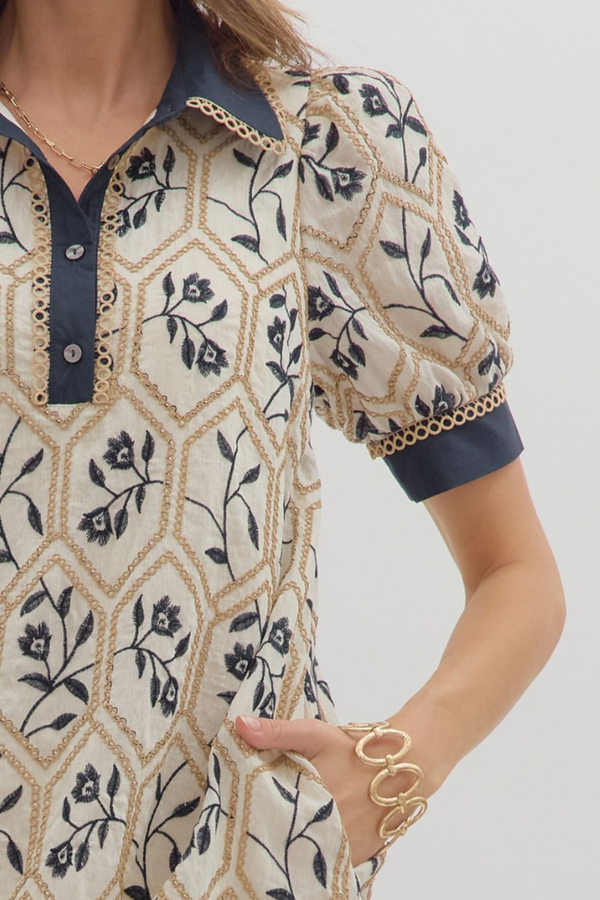 Hazel Floral Printed Mini Dress
