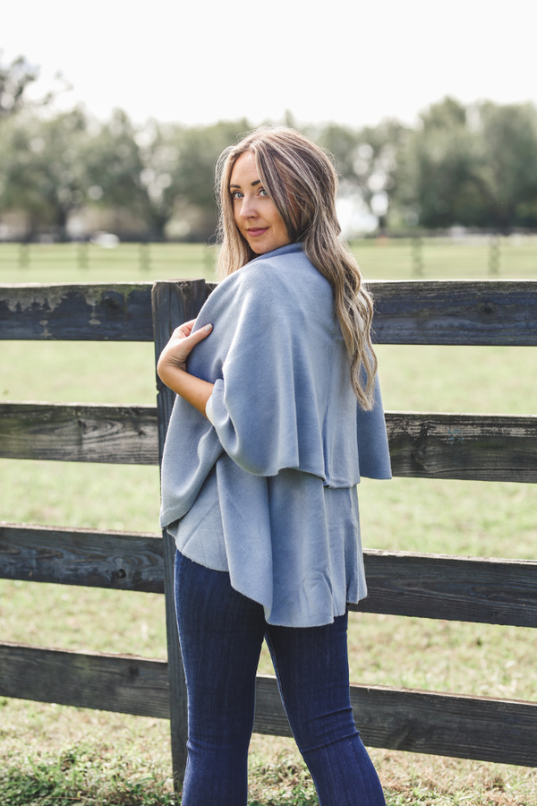 Perfect Shawl Vest in Dusky