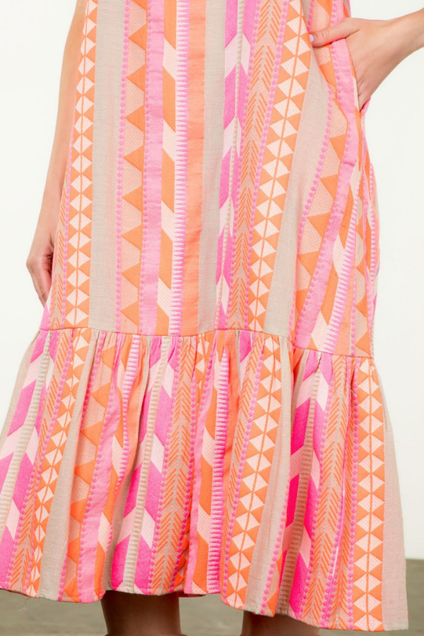 Lucia Aztec Midi Dress