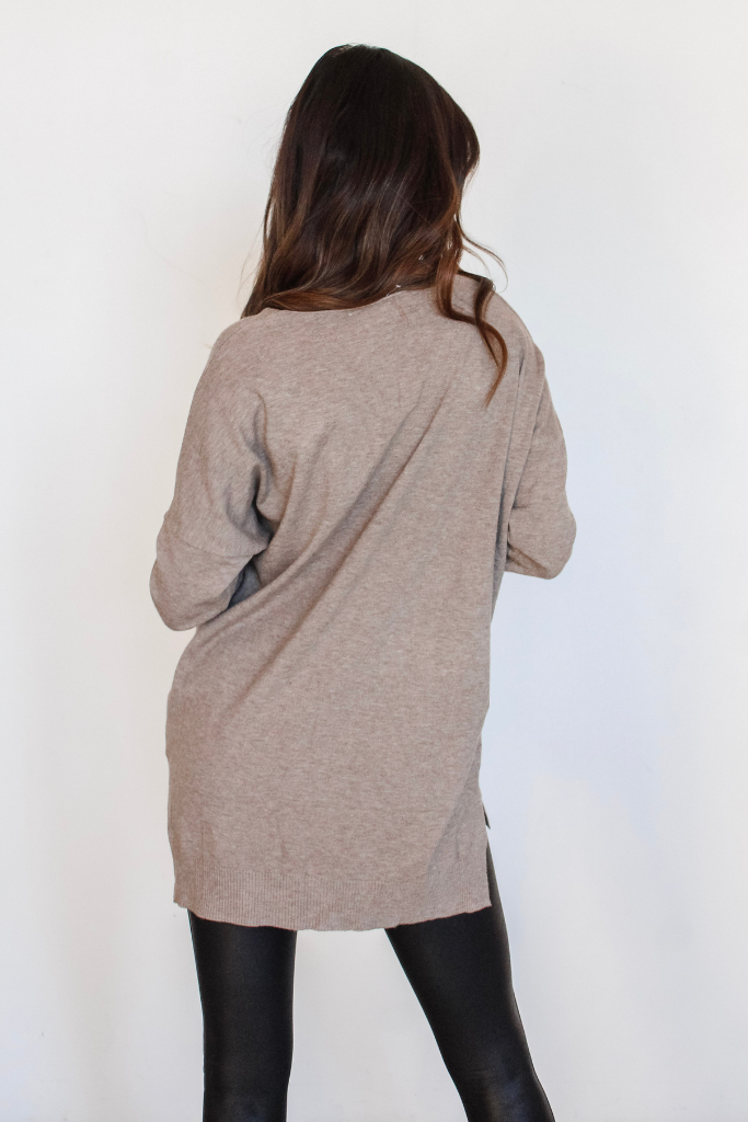 Dreamer Sweater In Heather Mocha