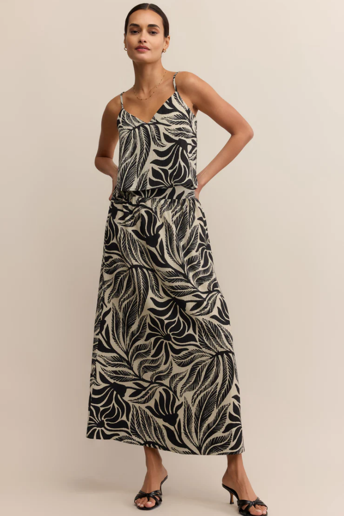 Serendipidity Palm Maxi Skirt by Z Supply