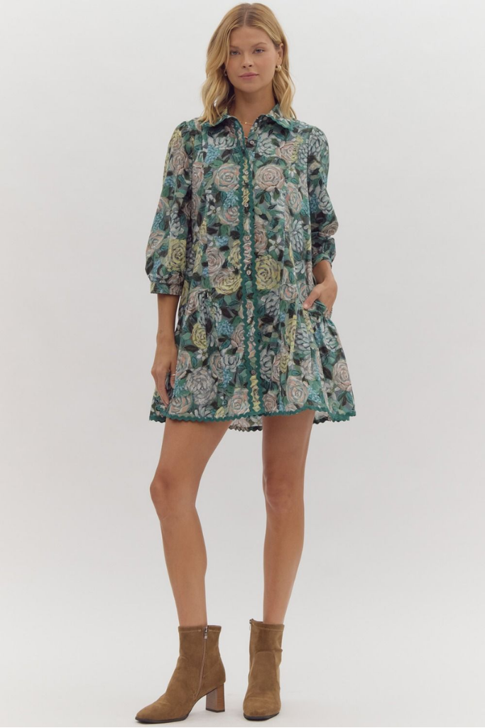 Eleanor Floral Mini Dress