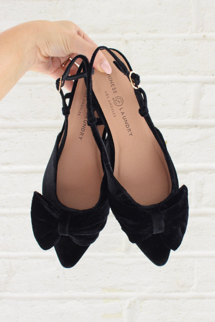 Eloise Velvet Bow Mule