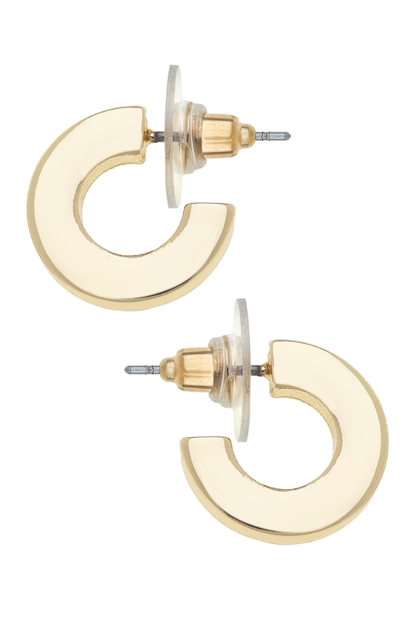 Emmy Small Flat Hoop Earring
