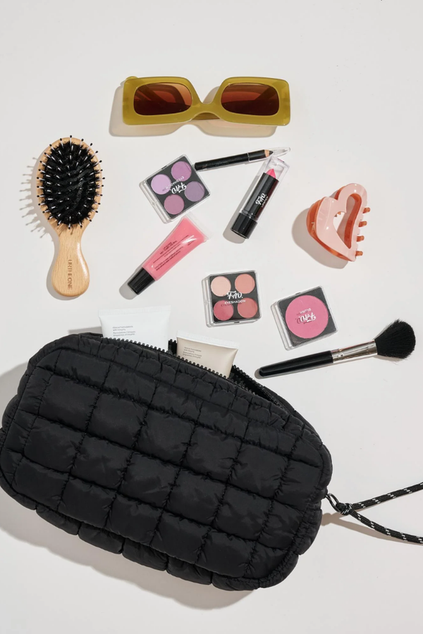 Cloud Nine Quilted Puffer Cosmetic Bag