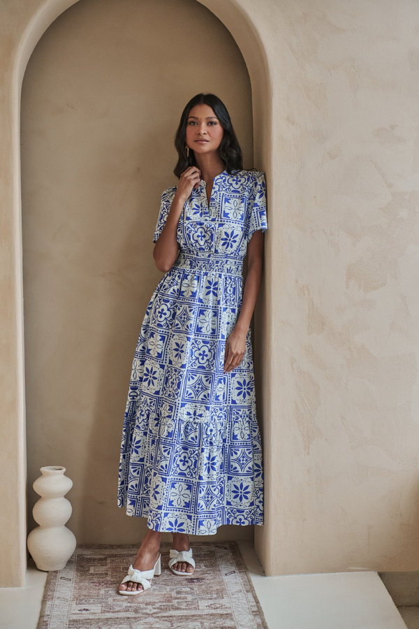 Arbor Floral Poplin Maxi Dress