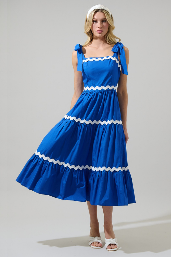 Edith Tiered Midi Dress