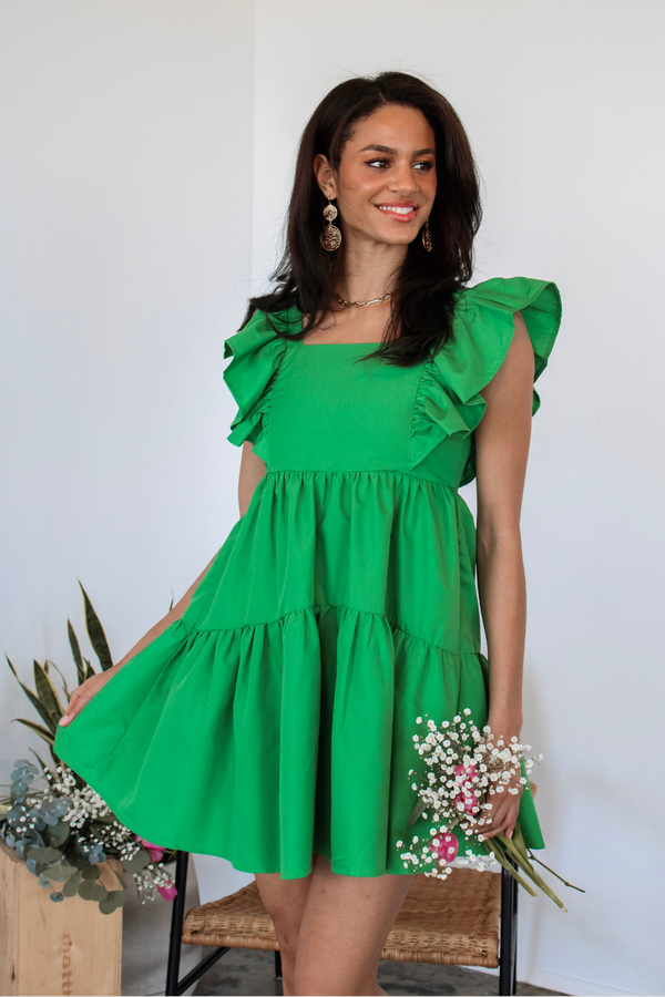 Sunday Kind of Love Mini Dress in Green