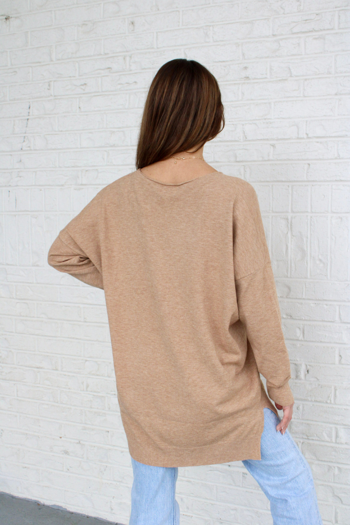 We're Dreaming Sweater in Heather Came
