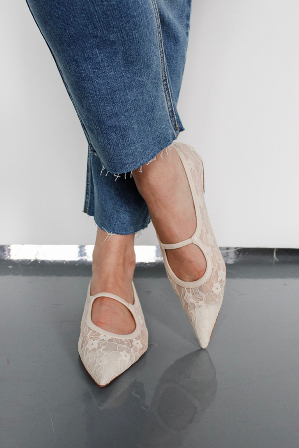 Hayden Lace Mary Jane Mule