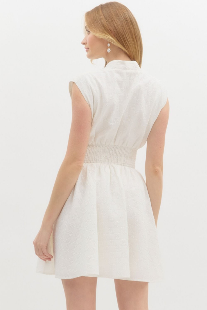 Elizabeth Zip Front Mini Dress
