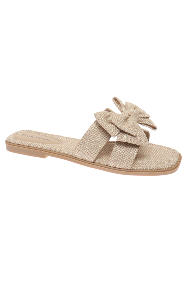 Sylvie Bow Sandal in Taupe