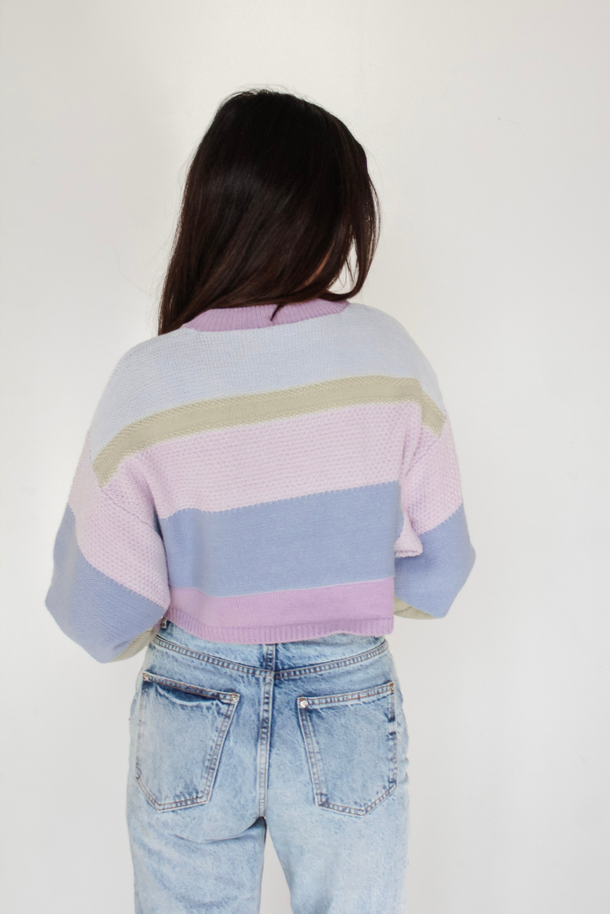 Cotton Candy Dreams Stripe Sweater