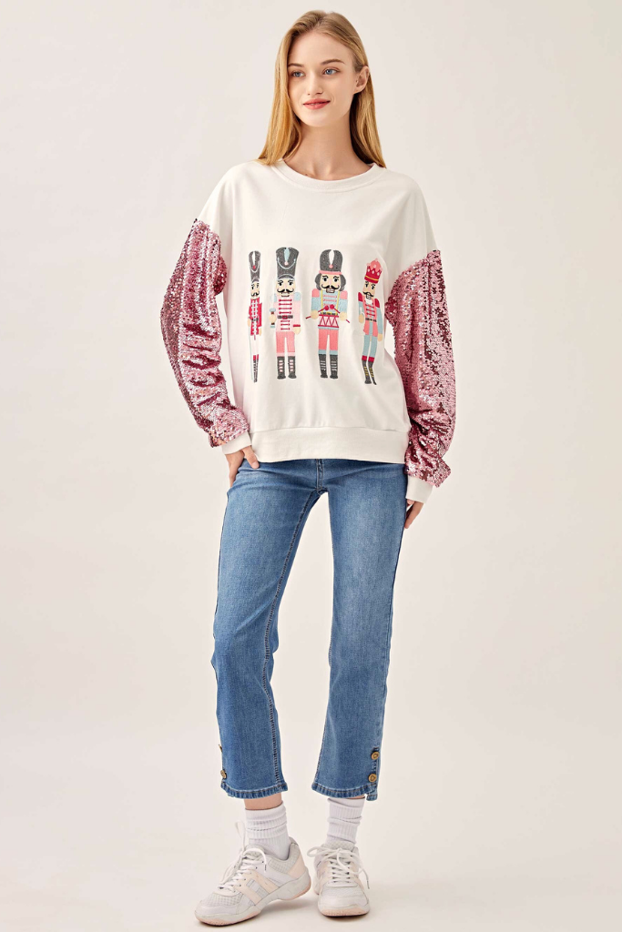 Nutcracker Sequin Sweatshirt