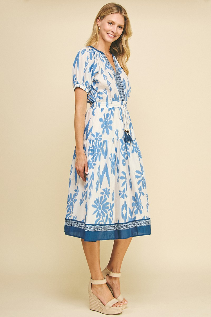 Hettie Printed Midi Dress