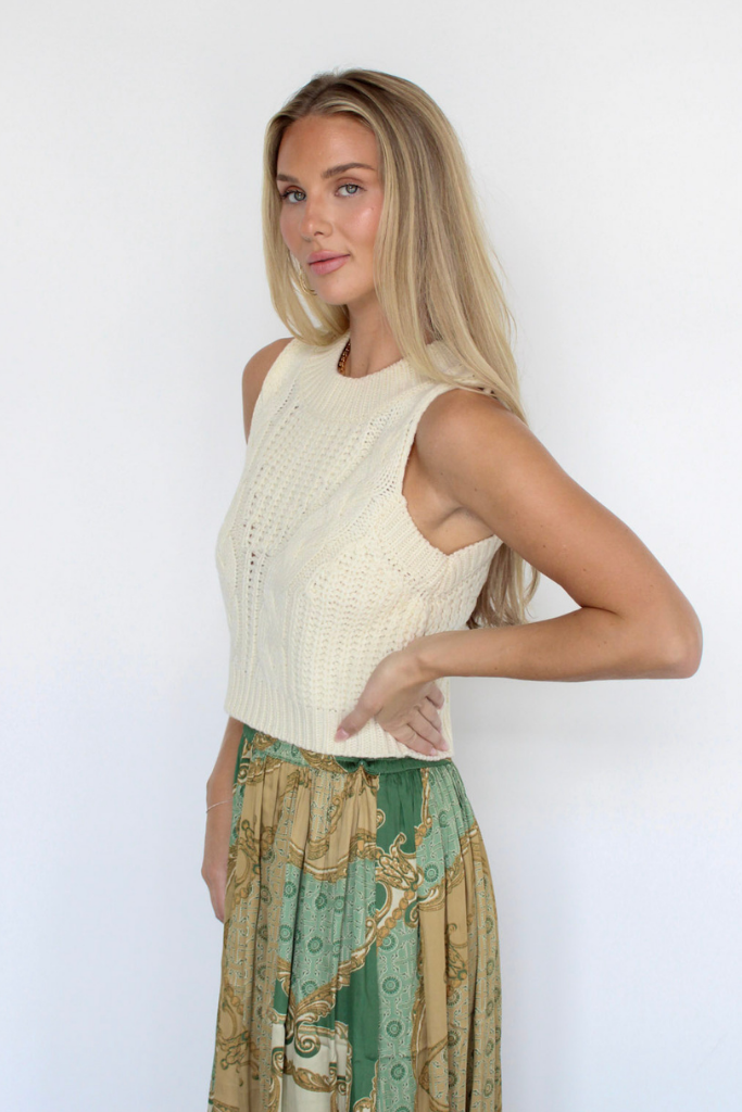 Rosemary Cable Knit Tank