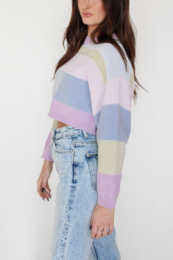 Cotton Candy Dreams Stripe Sweater