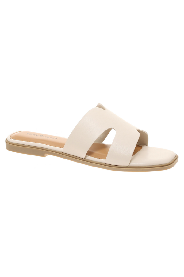 Liza Slide Sandal in Nude