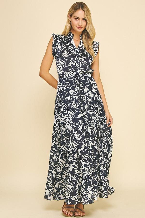 Maude Floral Tiered Maxi Dress