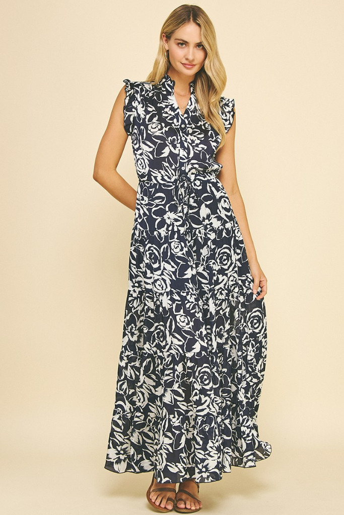 Maude Floral Tiered Maxi Dress