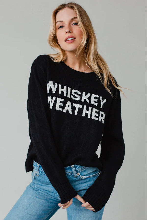 Whiskey Weather Sweater In Black