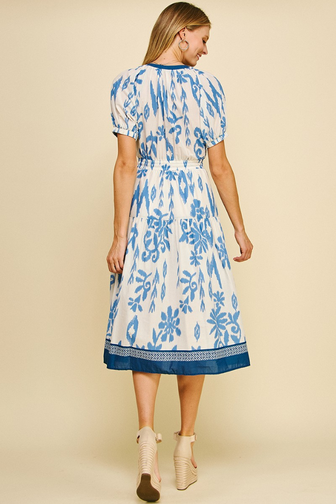 Hettie Printed Midi Dress