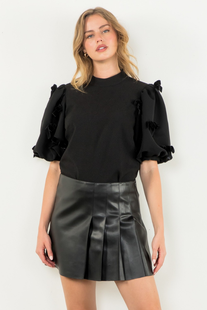 Cassidy Bow Sleeve Top