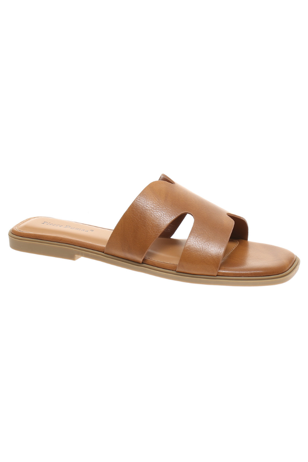 Liza Slide Sandal in New Tan