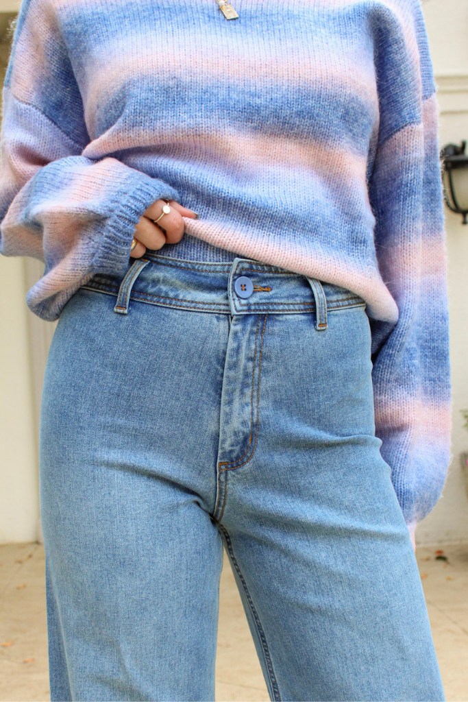 Sailor Wide Leg Jean in Denim