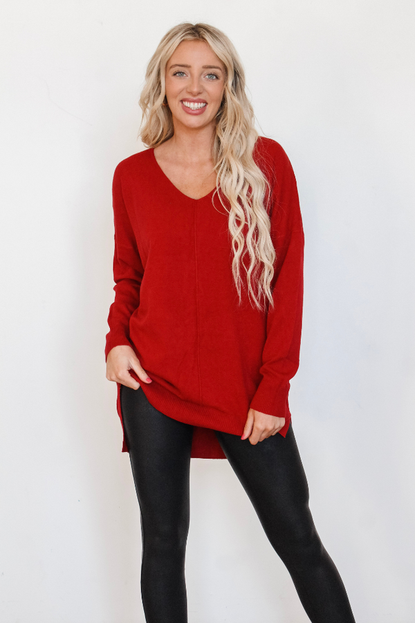 Dreamer Sweater In Red