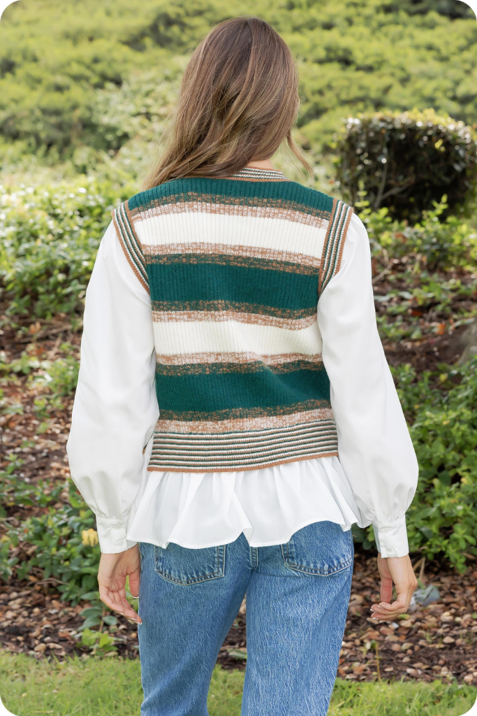 Gracie Striped Layered Sweater