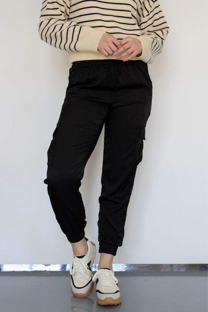 Cool Girl Tie Waist Jogger