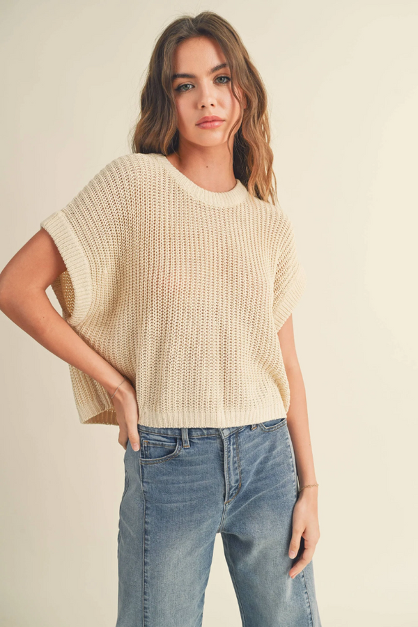 Stevie Short Sleeve Dolman Sweater