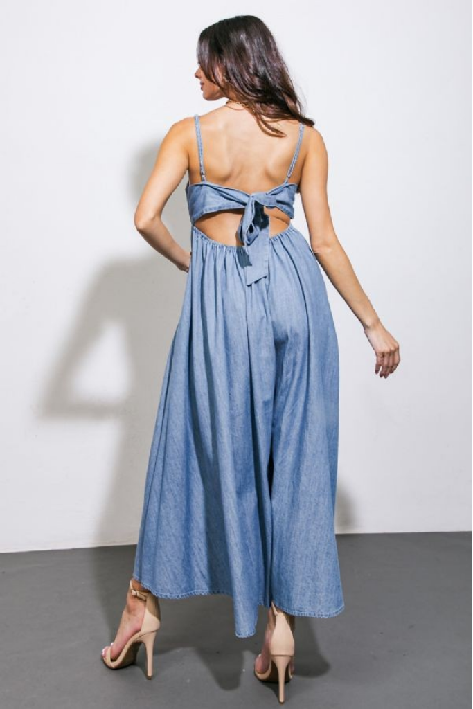 Erin Denim Maxi Dress