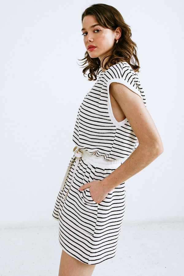 Layla Sleeveless Stripe Romper