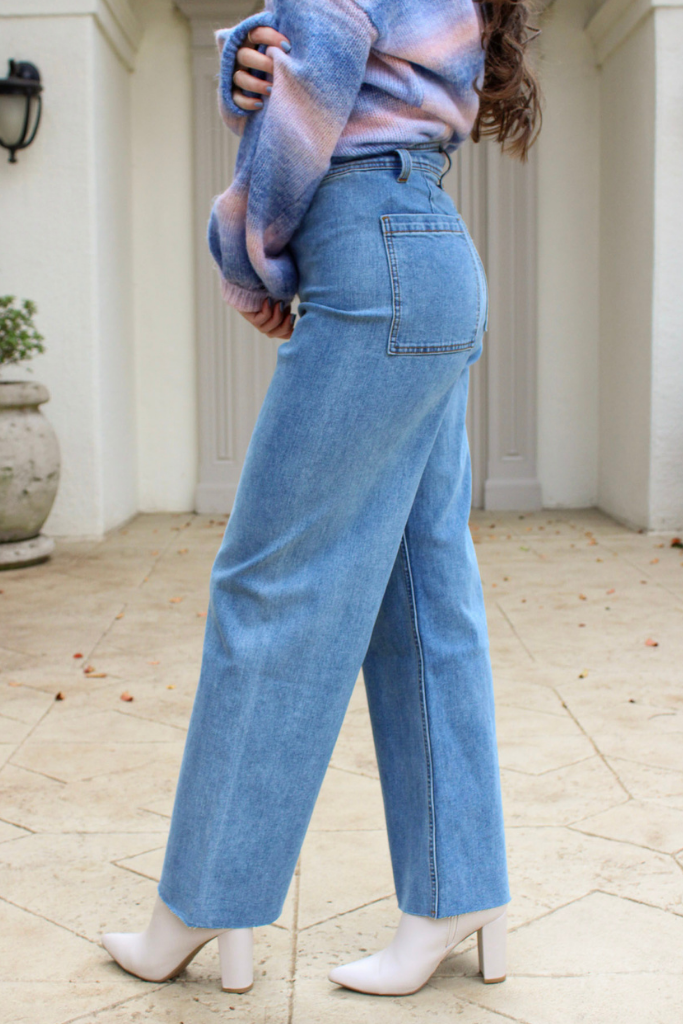 Sailor Wide Leg Jean in Denim