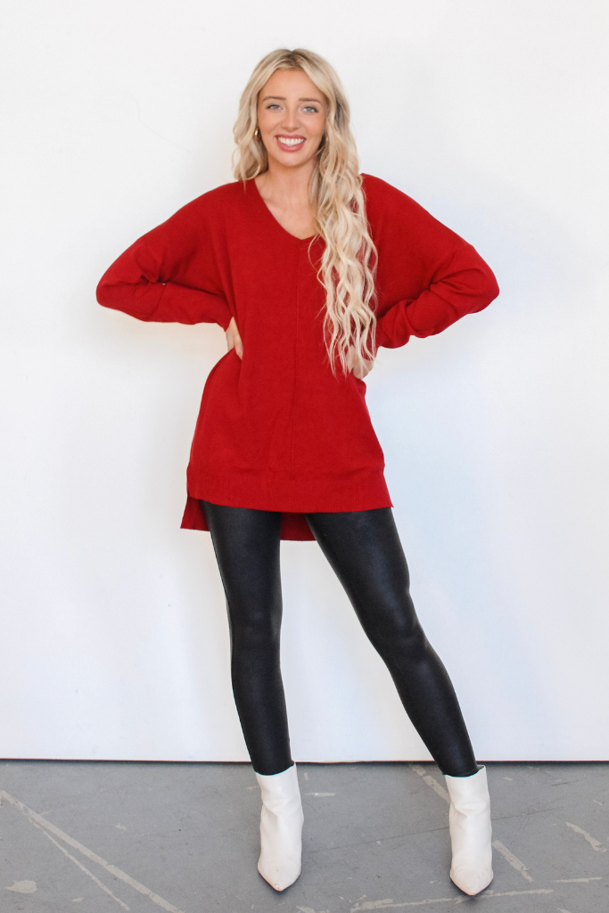 Dreamer Sweater In Red