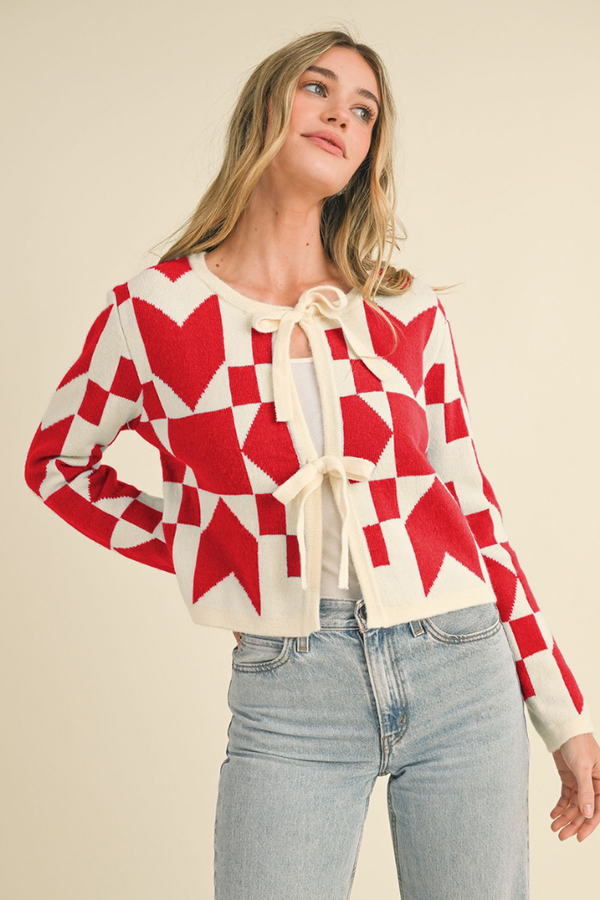 Ruby Tie Front Cardigan Sweater