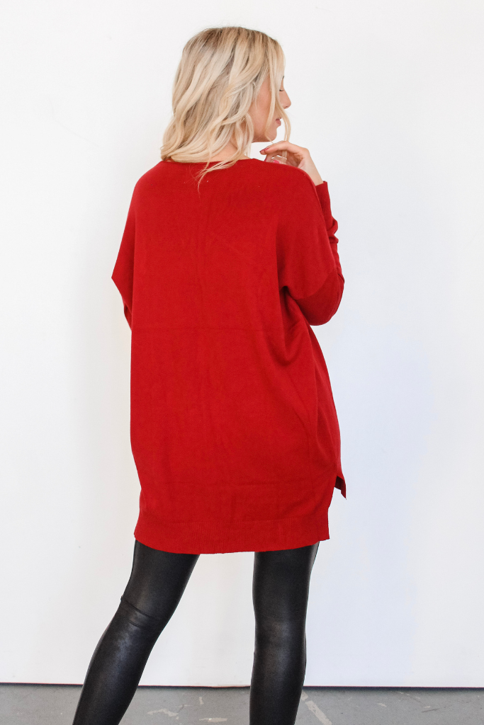 Dreamer Sweater In Red