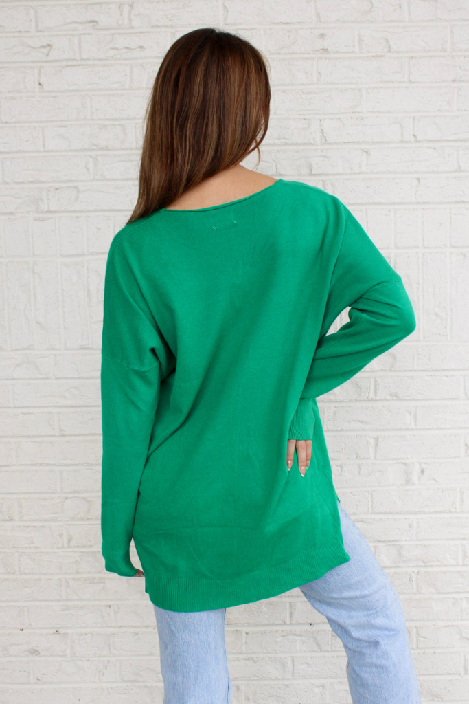 Dreamer Sweater in Kelly Green