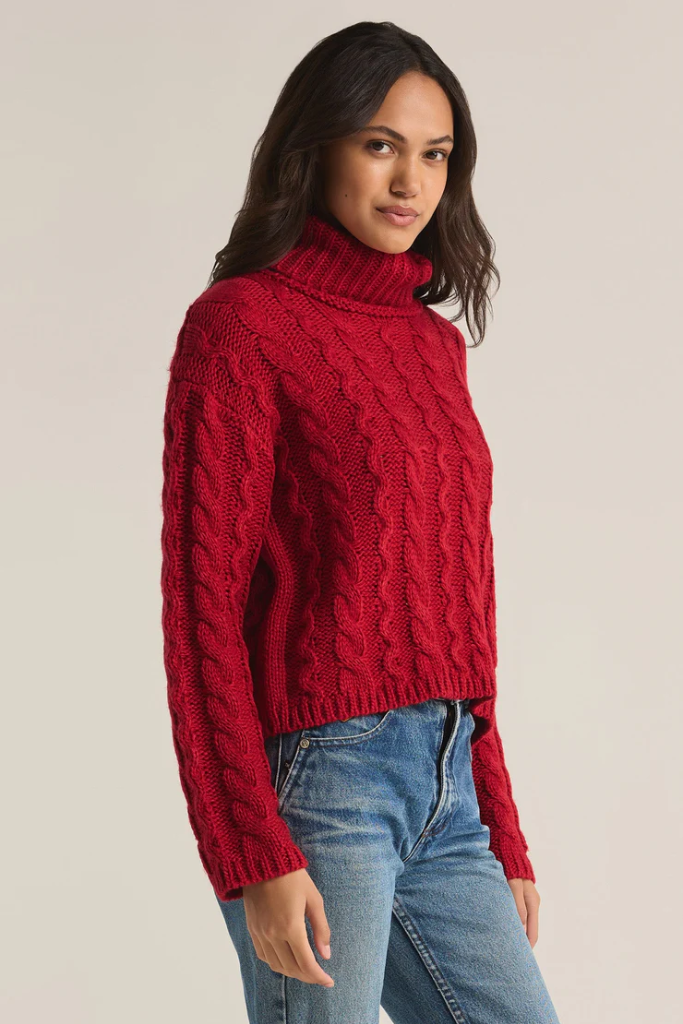 Tied To You Cableknit Sweater by Z Supply